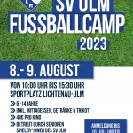 SV Ulm Fußballcamp 2023 vom 08.-09. August